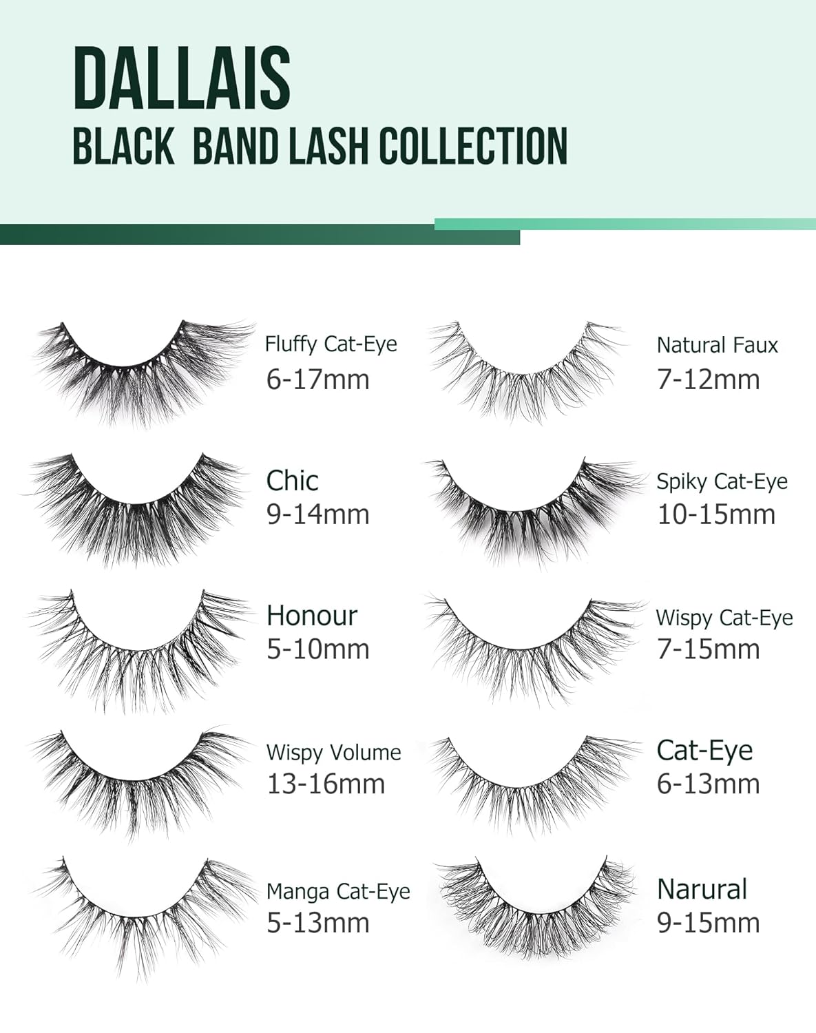 Cat Eye Lashes Natural Fake Lashes Demi Wispies Eyelashes Natural Look Lashes Wispy False Eyelashes Fox Eye Strip Lashes 7 Pairs