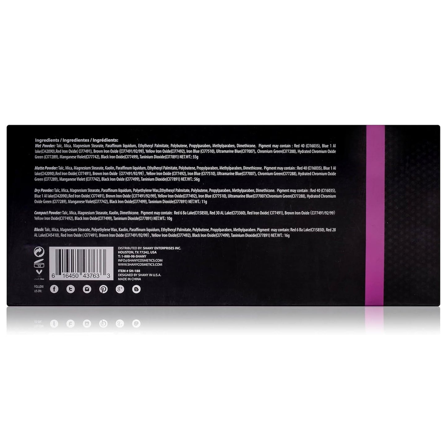 The SHANY Beauty Cliche Makeup Set - All-in-One Makeup Palette with Eyeshadows, Face Powders, and Blushes