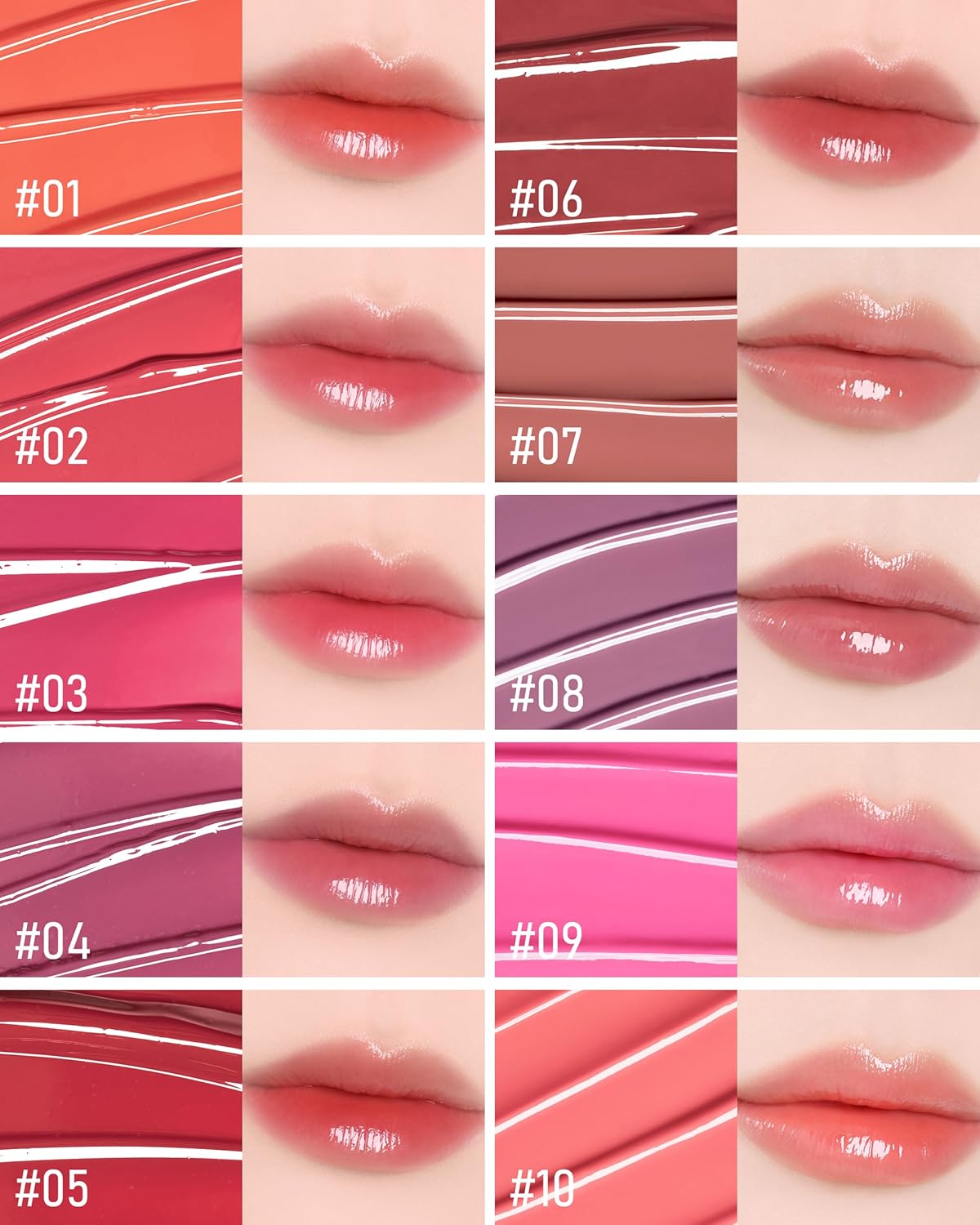 THESAEM Saemmy's Ade Shot Tint - Korean Lip Tint, Water Gel Lip Stain with Plump Glowy Moisturizing Finish, Buildable Radiant Gloss, Long-Lasting Comfort, 0.1 fl.oz. (07 Orange Ceylon)