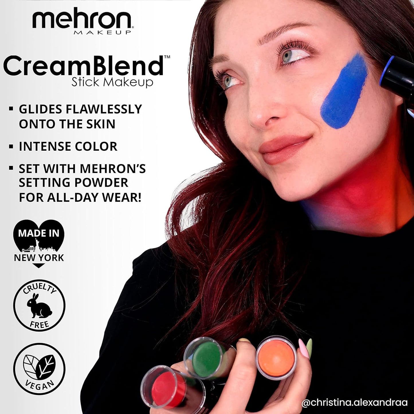 Mehron Makeup CreamBlend Stick - Body Paint (.75 oz) (ORANGE)