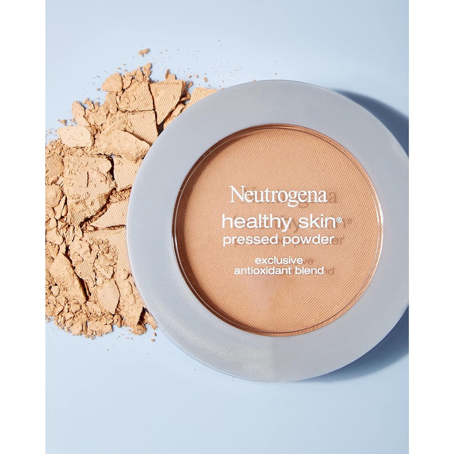 Neutrogena Healthy Skin Pressed Makeup Powder Compact with Antioxidants & Pro Vitamin B5, Evens Skin Tone, Minimizes Shine & Conditions Skin, Light to Medium 30, .34 oz (Pack of 2)