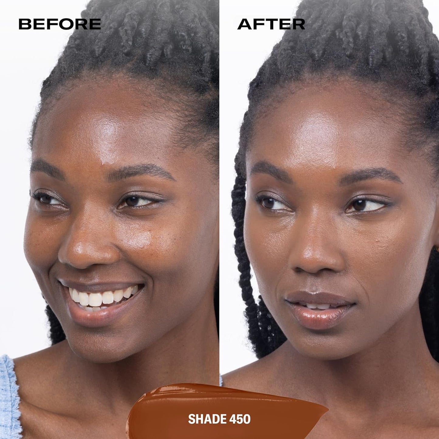 Youthforia Date Night Skin Tint Serum Foundation, Light-Medium Coverage, Hydrating Formula, Vegan & Cruelty-Free, 450 Deep - Neutral with Warm Undertones