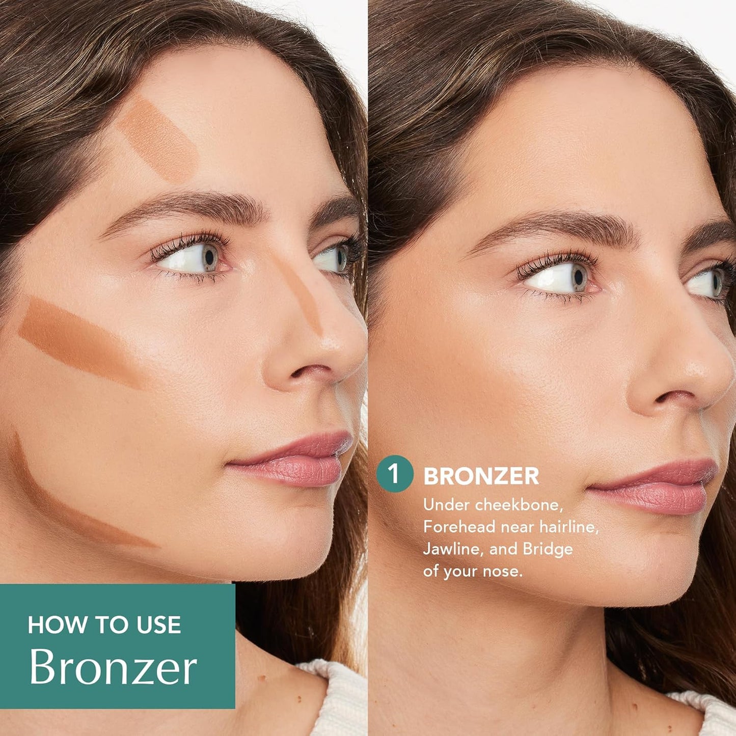 Thrive Causemetics Triple Threat Color Stick: Cream Bronzer & Contour Stick with Vitamin E, Evening Primrose Oil, Waterproof Smudge Proof Face Makeup Formula, Senait (Tan Golden)