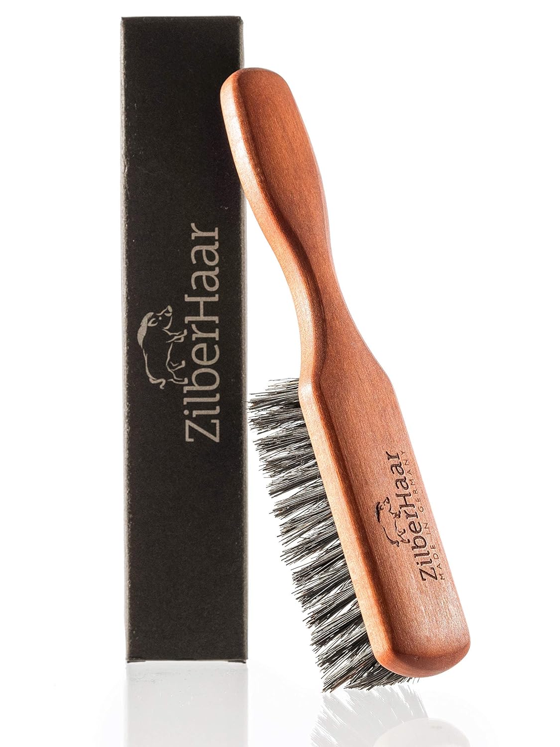 ZilberHaar Beard Grooming Basic Bundle - Soft Regular Brush + 1oz Beard Oil + Beard Comb