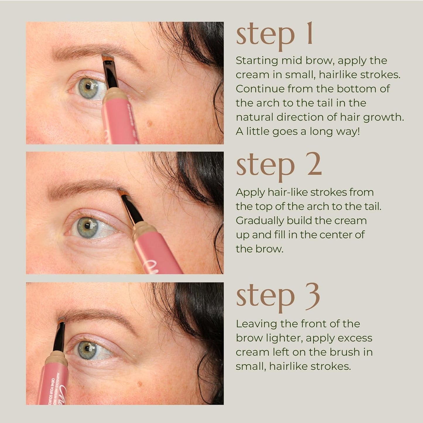 Chella Eyebrow Cream, Marvelous Medium Brown - Vegan, Cruelty Free, Paraben Free, Gluten Free Eyebrow Pomade Makeup - Long Wearing, Velvet Consistency, Water Resistant