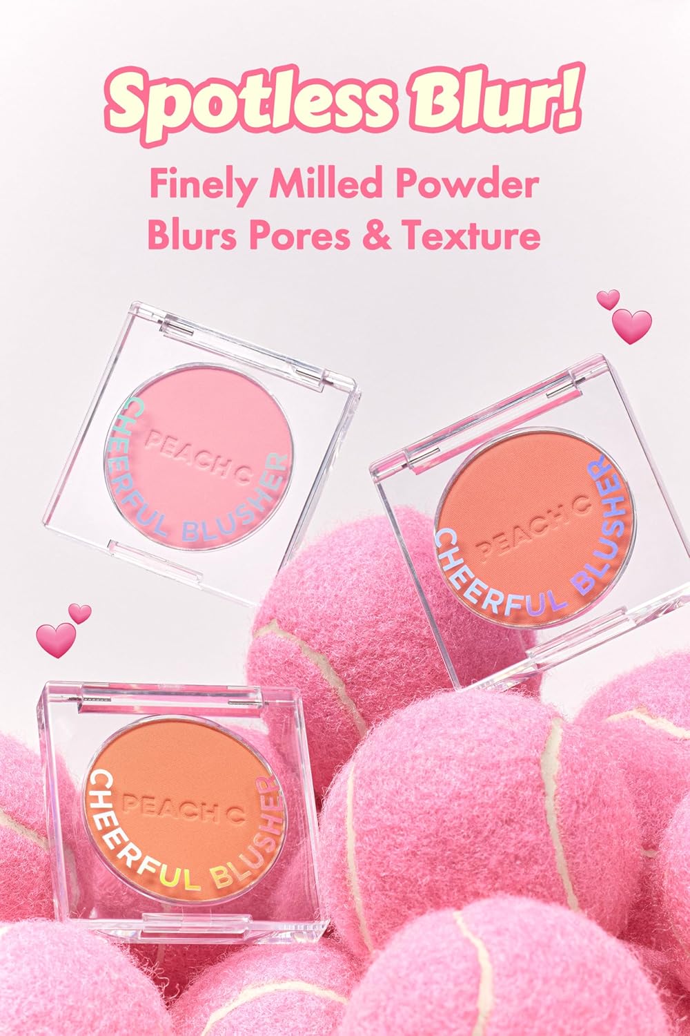 Cheerful Blusher | Yellow Orange Blush for Cheeks Powder Makeup | Korean Makeup Creamy Blush Powder | Fine Pigmented Blush | Powder Compact Make Up Blush 0.14 Oz. (03 Mangoful)
