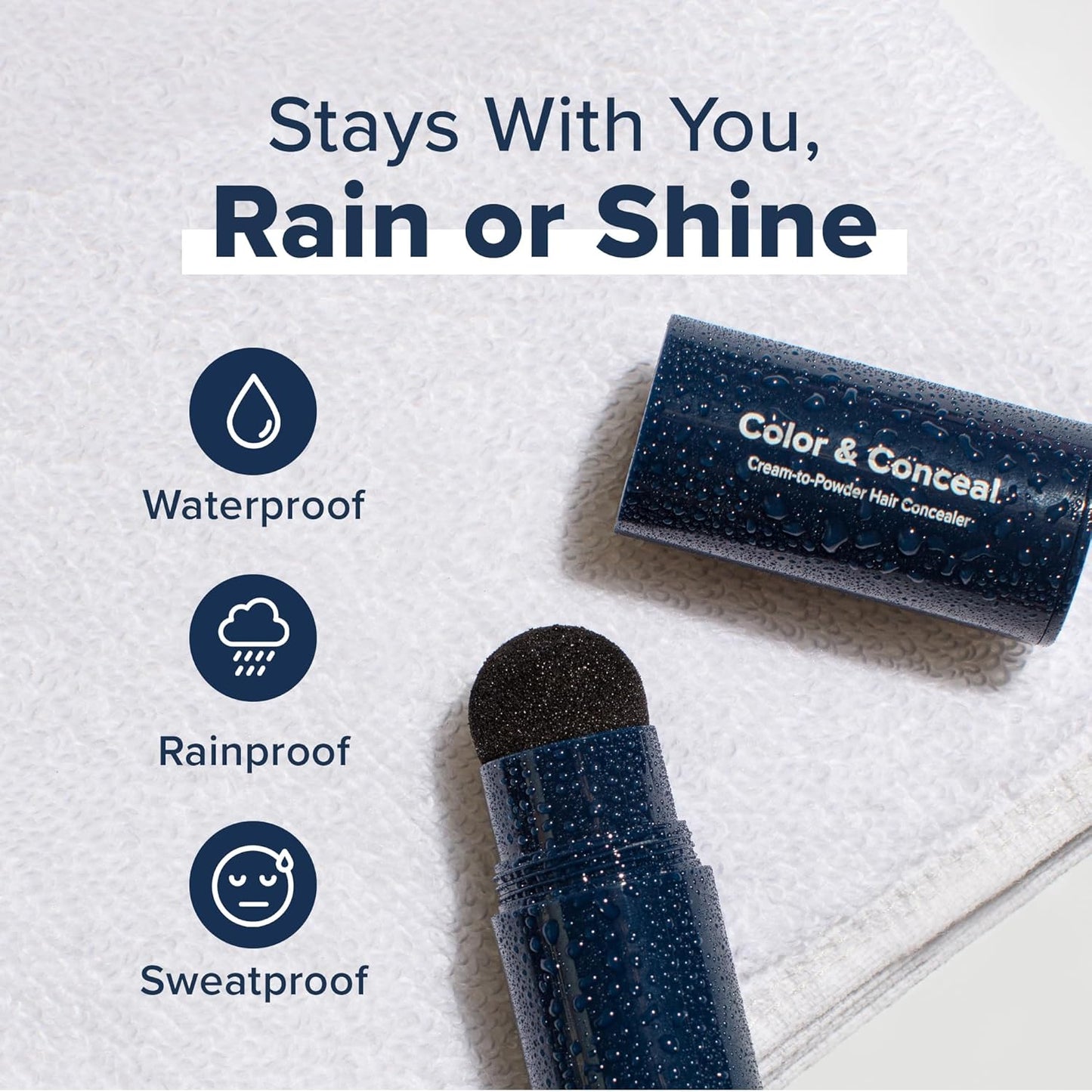 TRUHAIR Color & Conceal Waterproof Root Touch Up - Hair Cover Up for Gray Coverage and Hairline Filling - 11 Colors Available (Blonde)