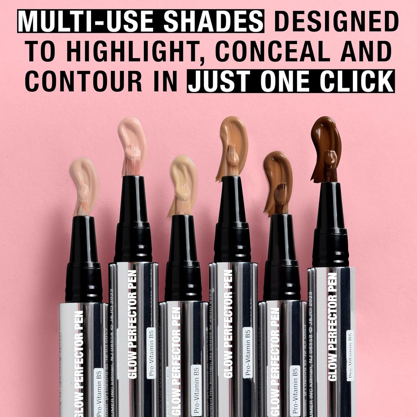 Neutrogena Healthy Skin Glow Perfector Pen, Lightweight Brightening Concealer Pen with Pro-Vitamin B5 & Vitamin E to Brighten Darkness & Dullness for a Natural, Radiant Highlight, Medium, 1 oz