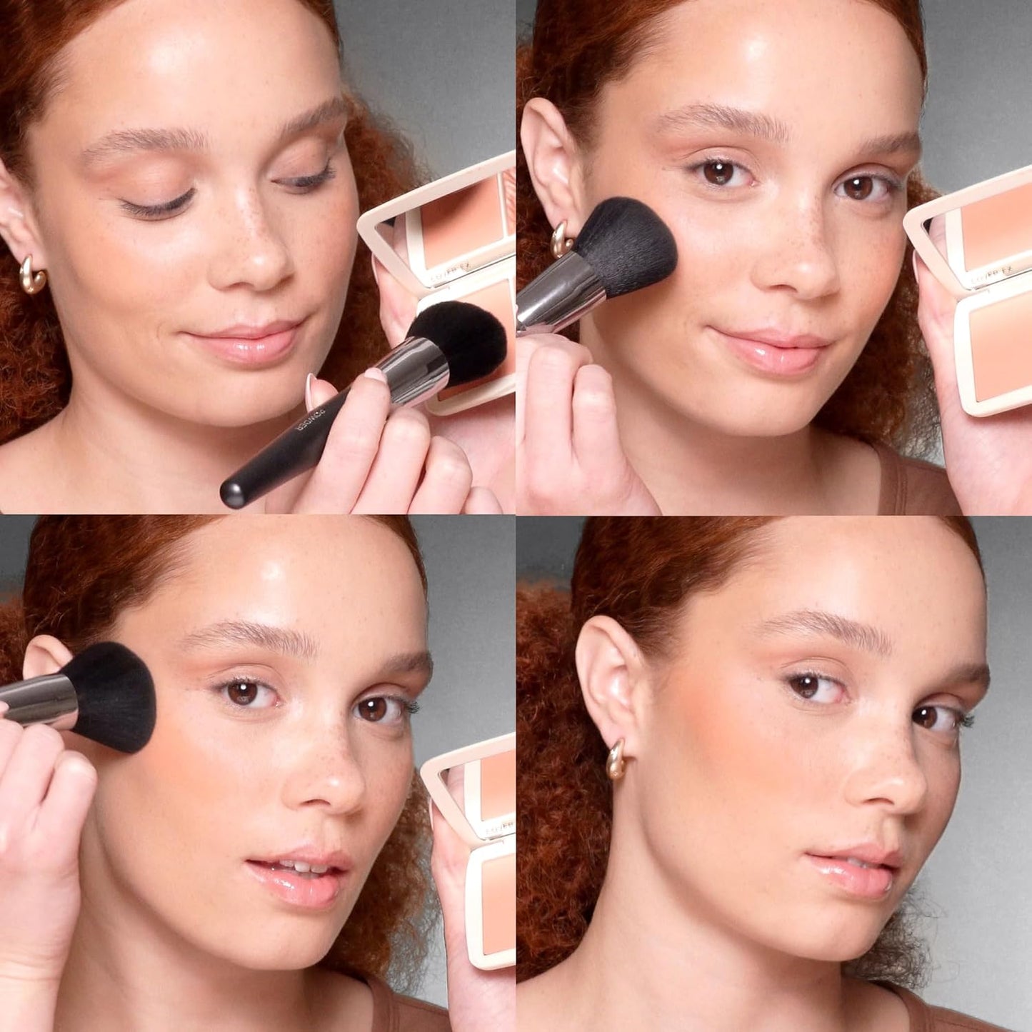 COVER FX Monochromatic Powder Blush Duo - Sweet Mulberry: Rich Berry - Matte + Shimmer Finish - Create Custom, High Impact Color