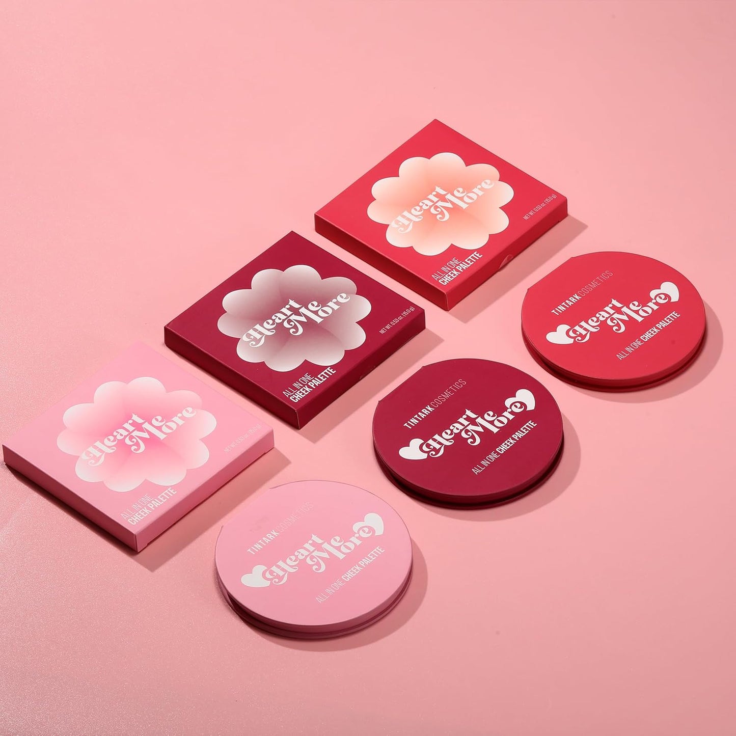 Blush Palette, Bronzer Matte Blush and Highlighter Palette, Cheek Blush Makeup, Bright Pink Blush Powder, Rose Magenta Peach Red, Talc Free