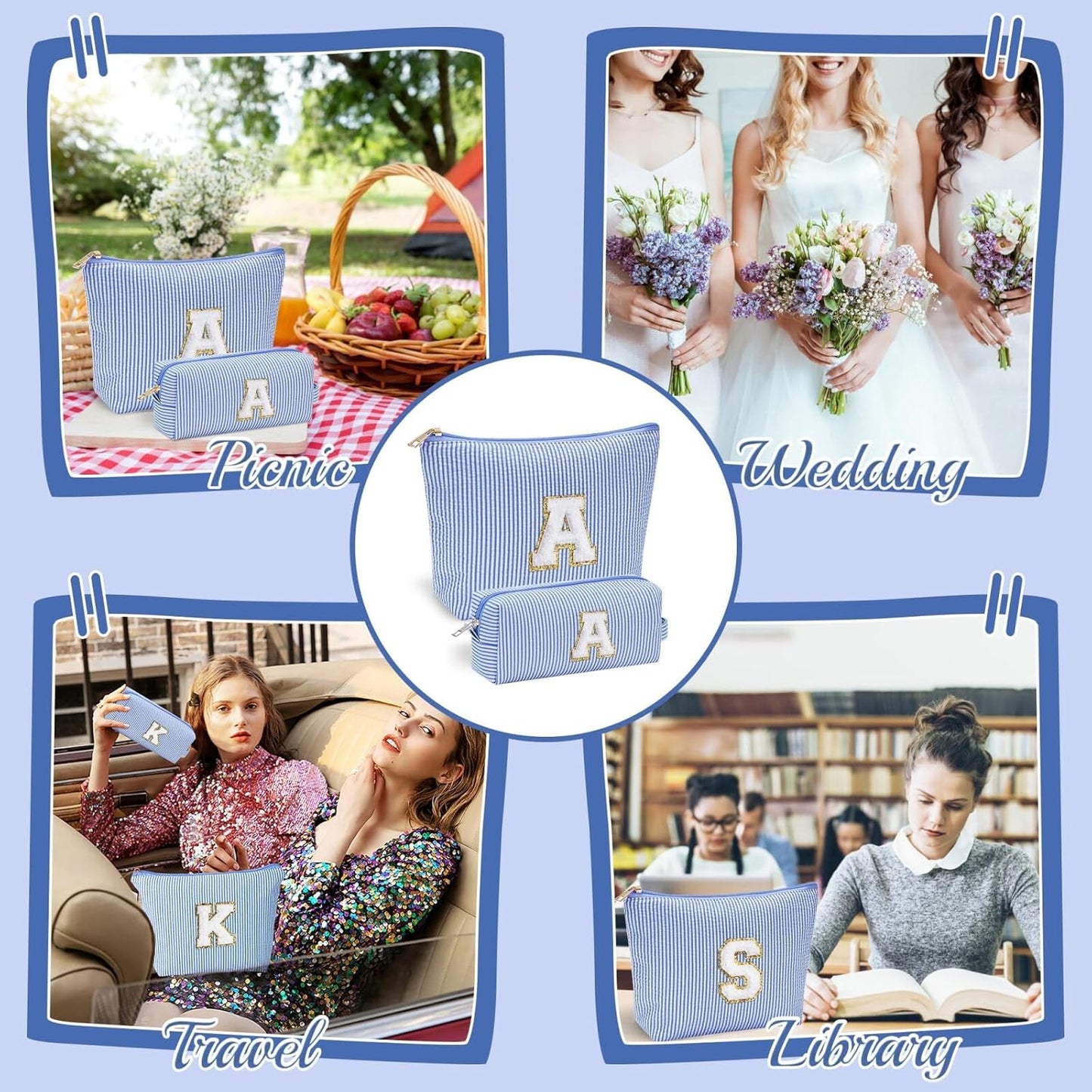 YOOLIFE Teacher Gifts for Women - Teacher Appreciation Gifts, Retirement Travel Gifts for Teacher Travel Makeup Organizer Bag | Teacher Birthday Gifts | Retirement Gifts for Women 2024 | Teacher Gifts