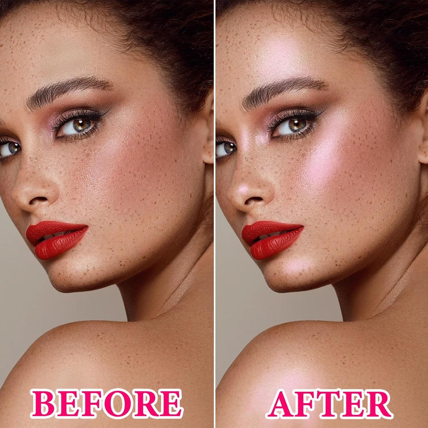 Cream Contour Stick,Shimmer Stick Long Lasting Non-greasy Cream Contour Bronzer Stick,Lightweight Concealer Waterproof Face Contouring Makeup Pen for Women(01#)