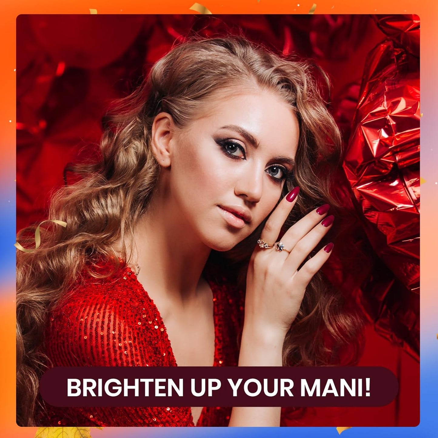 Beetles Fall Gel Nail Polish Set - Nude Brown Burgundy Red Natural 6 Colors Skin Tones Gel Nail Polish Soak off Nail Uv Lamp Manicure Caramel Collection Gifts for Women