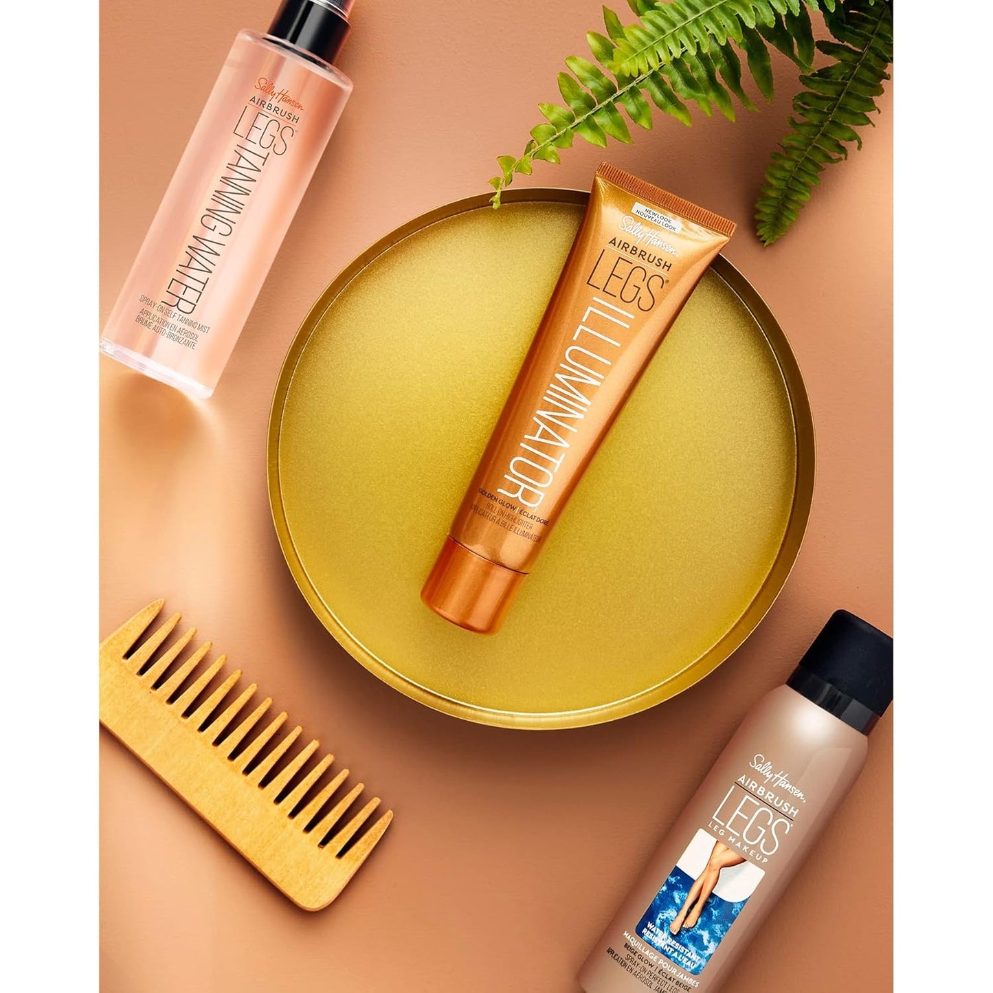 Sally Hansen Airbrush legs, Illuminator Nude Glow and Golden Glow 3.3 Oz