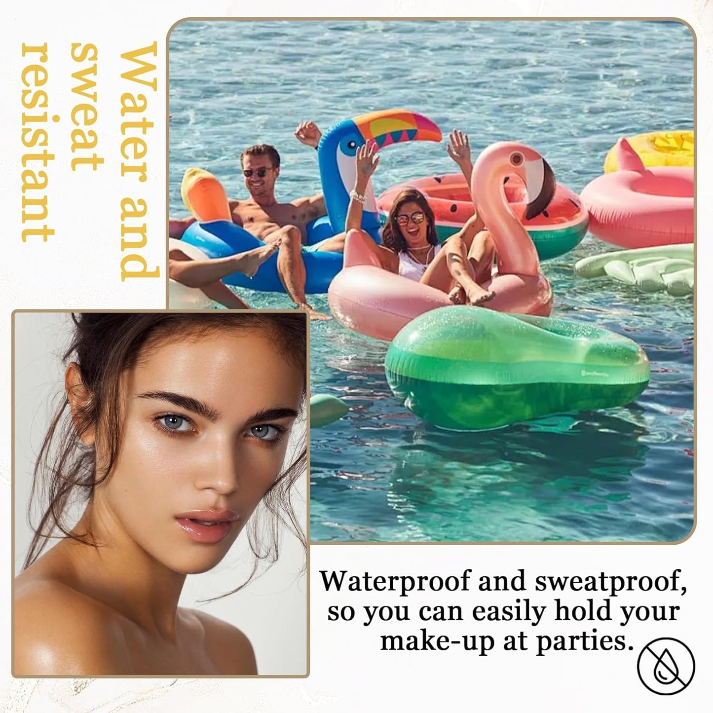 Lightweight Setting Powder,Waterproof Oil Control Translucent Face Powder,Smooth Long Lasting Matte Finish Loose Powder with Face Makeup Brush & Powder Puff（Natural Color）