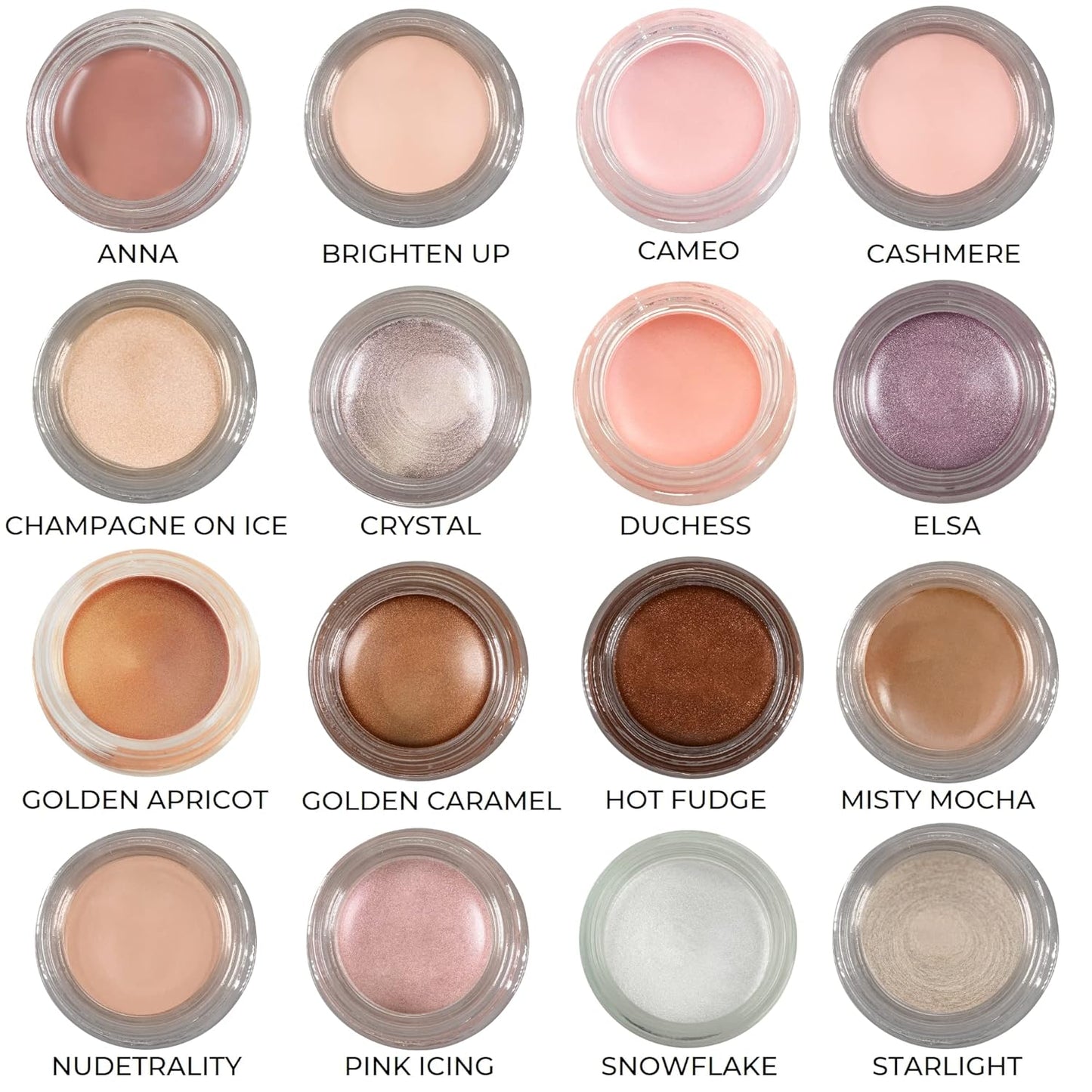Mommy Makeup Any Wear Creme Eyeshadow - Waterproof, Crease-Proof, Long Lasting, High Pigment, Oil-free - Cream to Powder for Eyes, Cheeks & Lips (Golden Apricot)