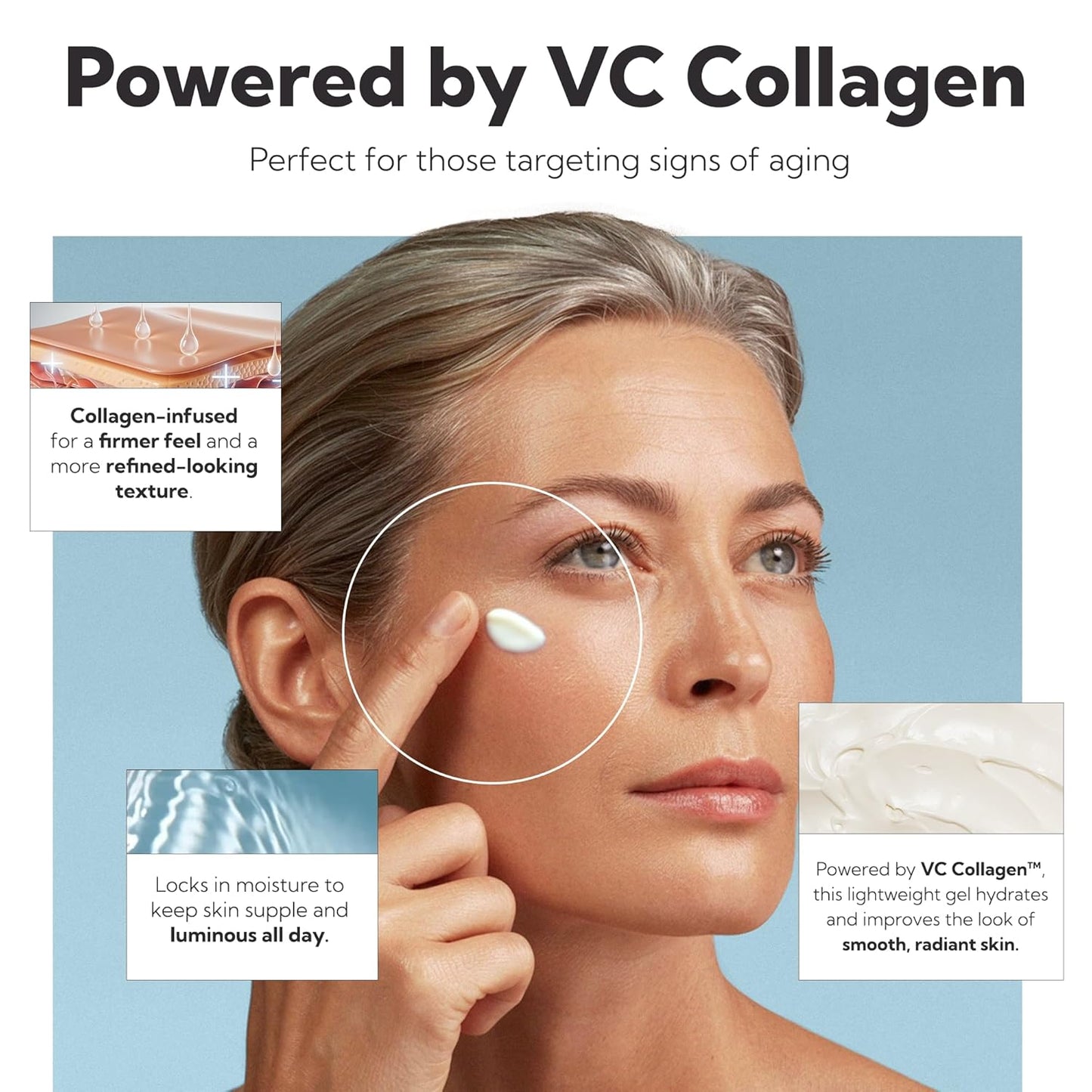 PERFECT ONE Lifting Gel - Helps The Skin Appear Firmer and Moisturized - All-in-One Skin Care Serum, Moisturizer, & Facial Mask - With VC Collagen, Niacinamide, Retinol, and Hyaluronic Acid, 50g