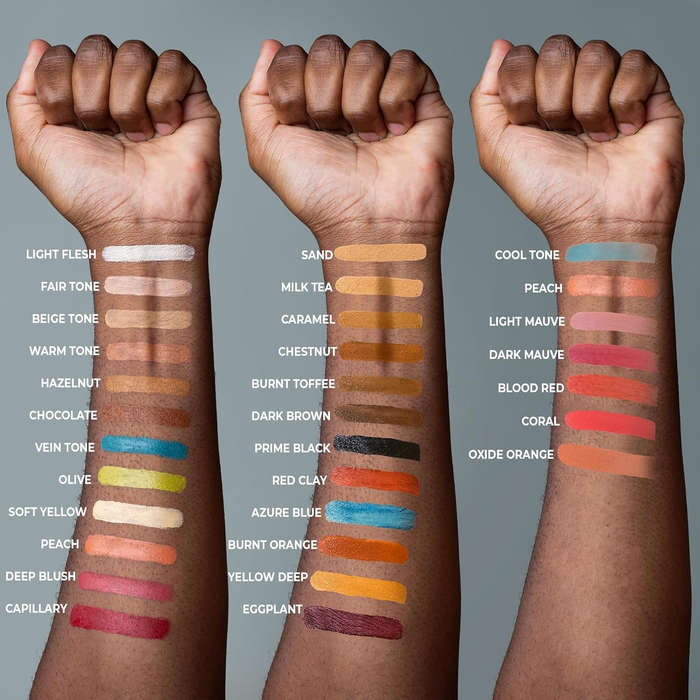 Alcohol Palette Refill Pans - Skin Tones - Beige Tone