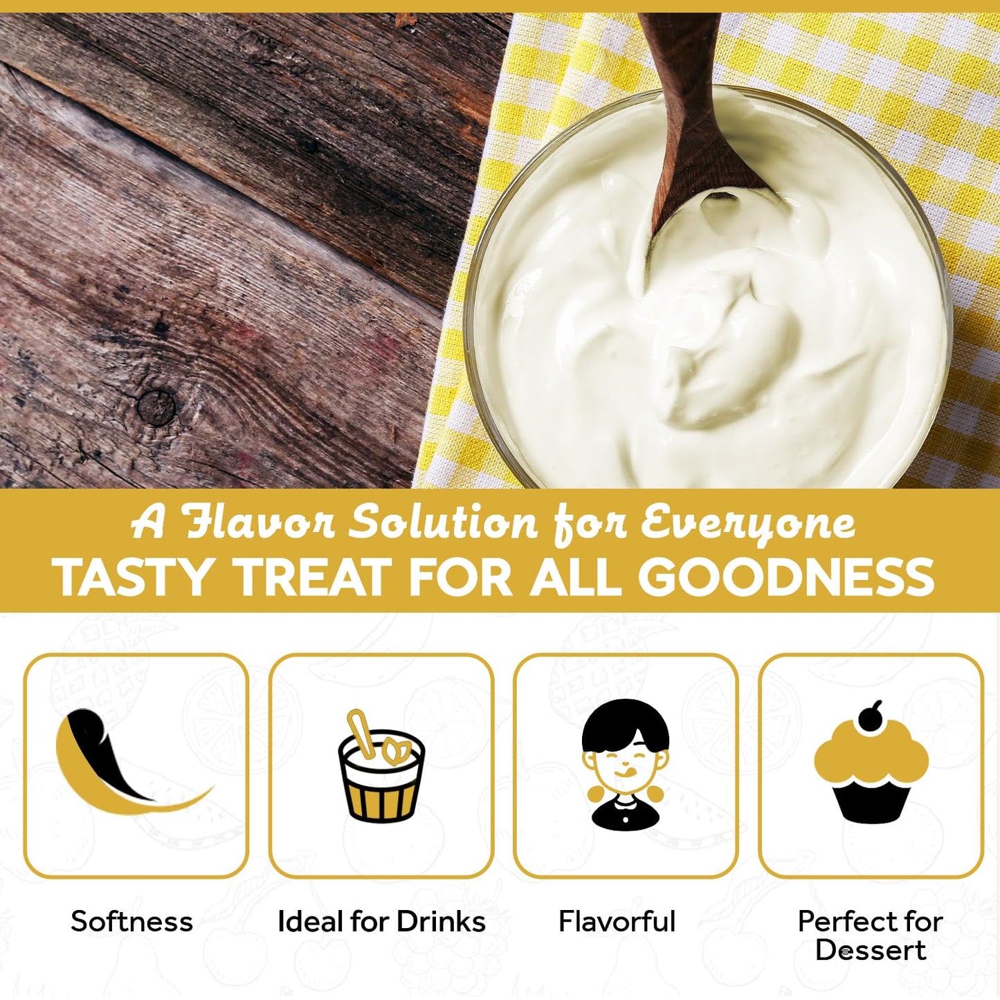 Fanale Premium Sour Cream Mix Bubble Tea Flavoring Powder | Perfect for Baking, Smoothies, Desserts and Drinks | Instant Flavoring Powder for Boba Milk Tea - 2.2 Pounds (Pack of 20)