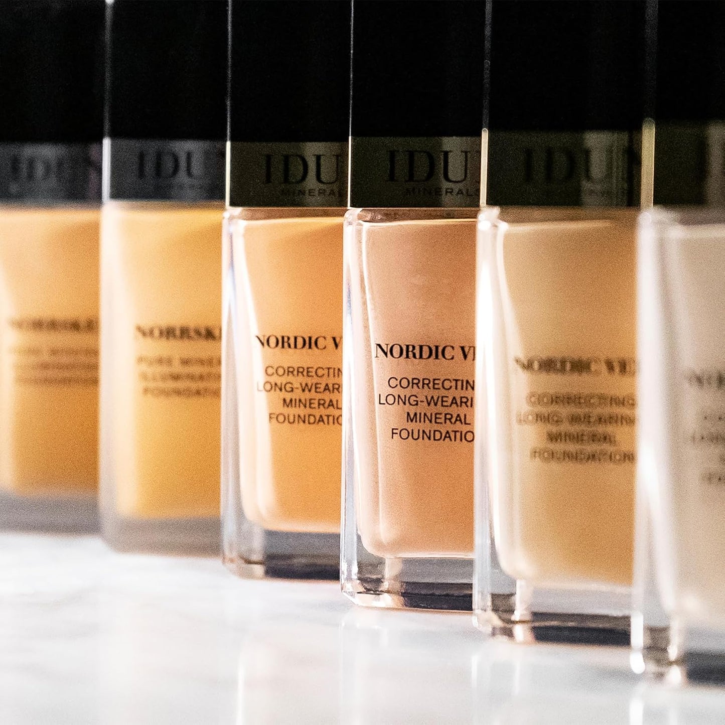 Nordic Veil Foundation - Full and Poreless Coverage, Long Lasting, Soft Matte Finish - Purified and Safe for Sensitive Skin - 307 Disa - Light Medium Neutral - 0.88 oz