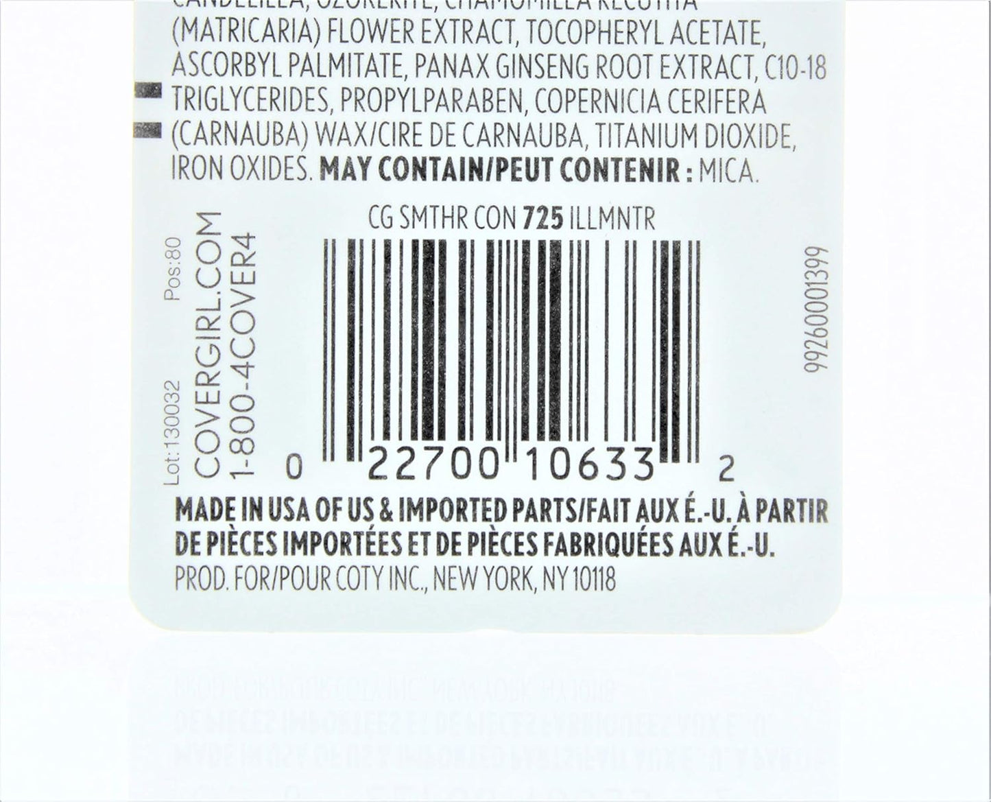 CoverGirl Smoothers Concealer, Illuminator [725] 0.14 oz (Pack of 4)