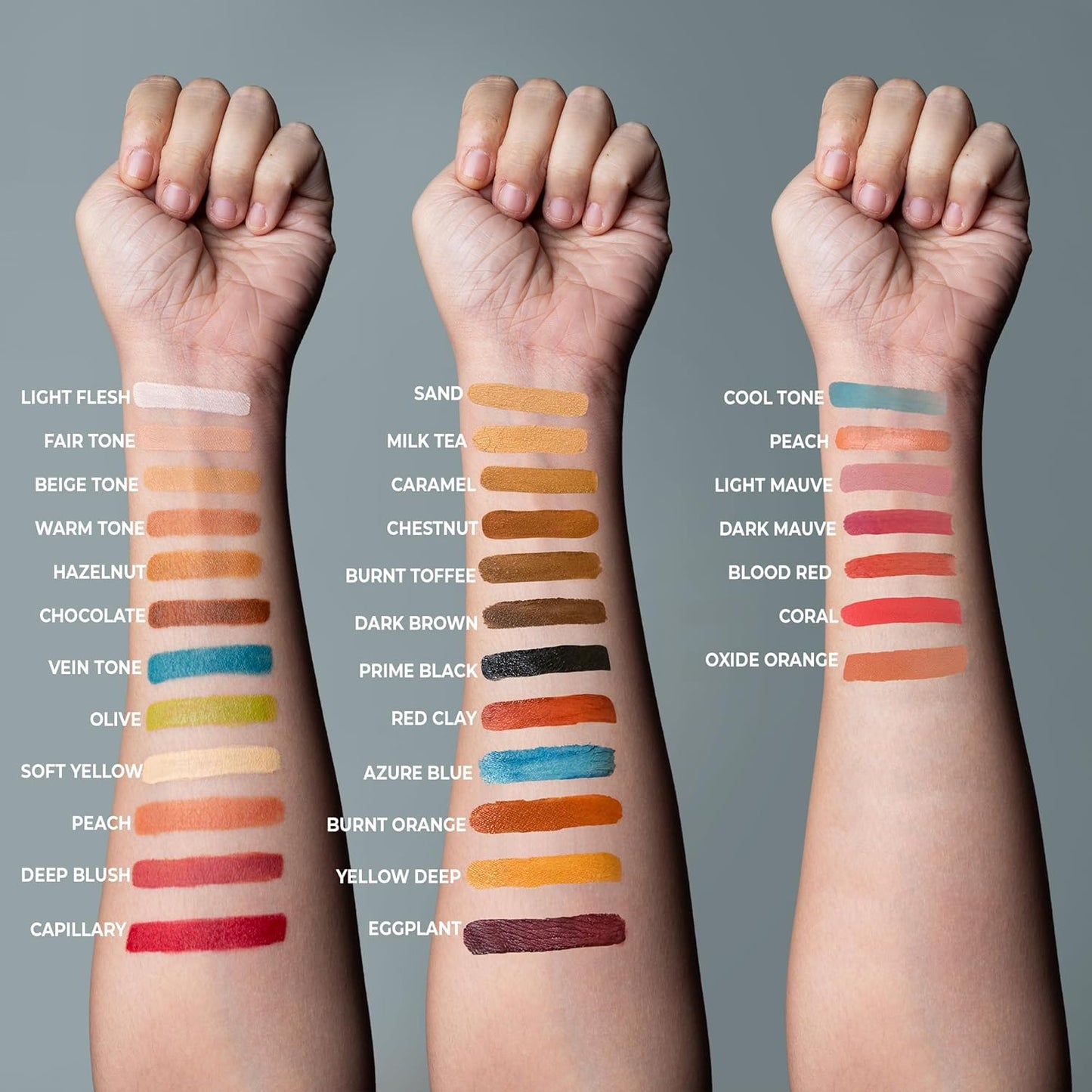 Alcohol Palette Refill Pans - Skin Tones - Oxide Orange