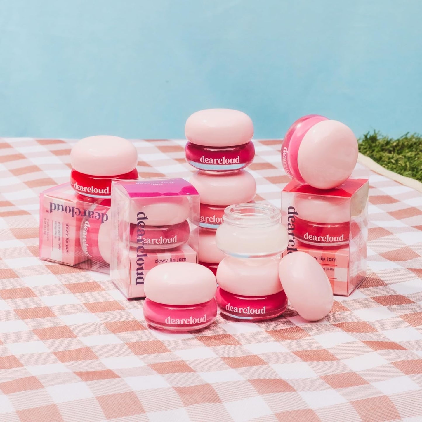 dearcloud Dewy Lip Jam – Hydrating Lip Balm & Gloss with Vitamin E, Korean Skincare (Passion Fruit)