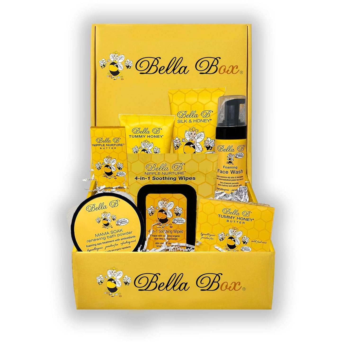 BELLA B Pregnancy & Beyond Essentials - Skin Care Gift Set - New Mom Gifts - Gift For Mom - New Mom Gift Basket - Pregnancy Must Haves - Pregnancy Gifts For First Time Moms