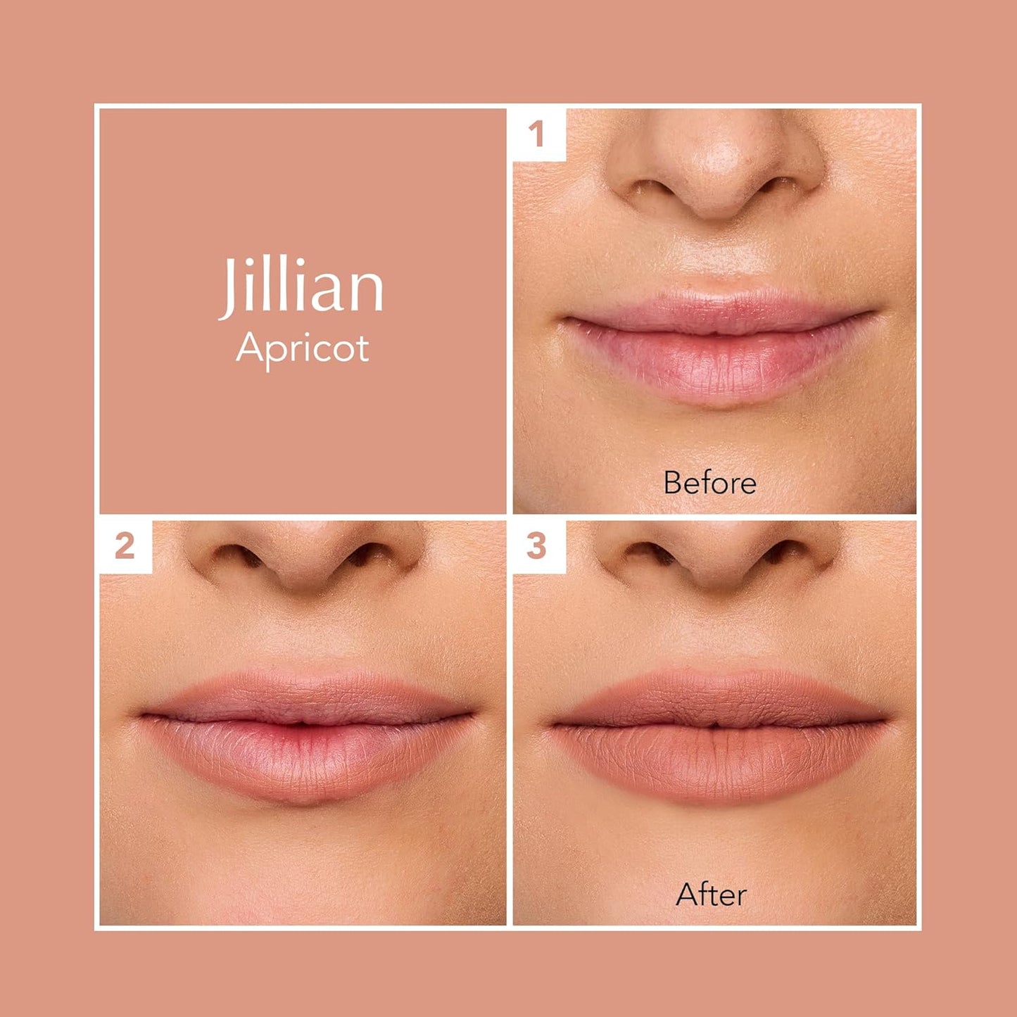 Thrive Causemetics Lip Filler Long-Wearing + Plumping Lip Liner, Shea Butter Hydrating Lip Plumper Retractable Lip Liner Pencil, Built In Sharpener, Vegan & Cruelty Free, Jillian (Apricot)