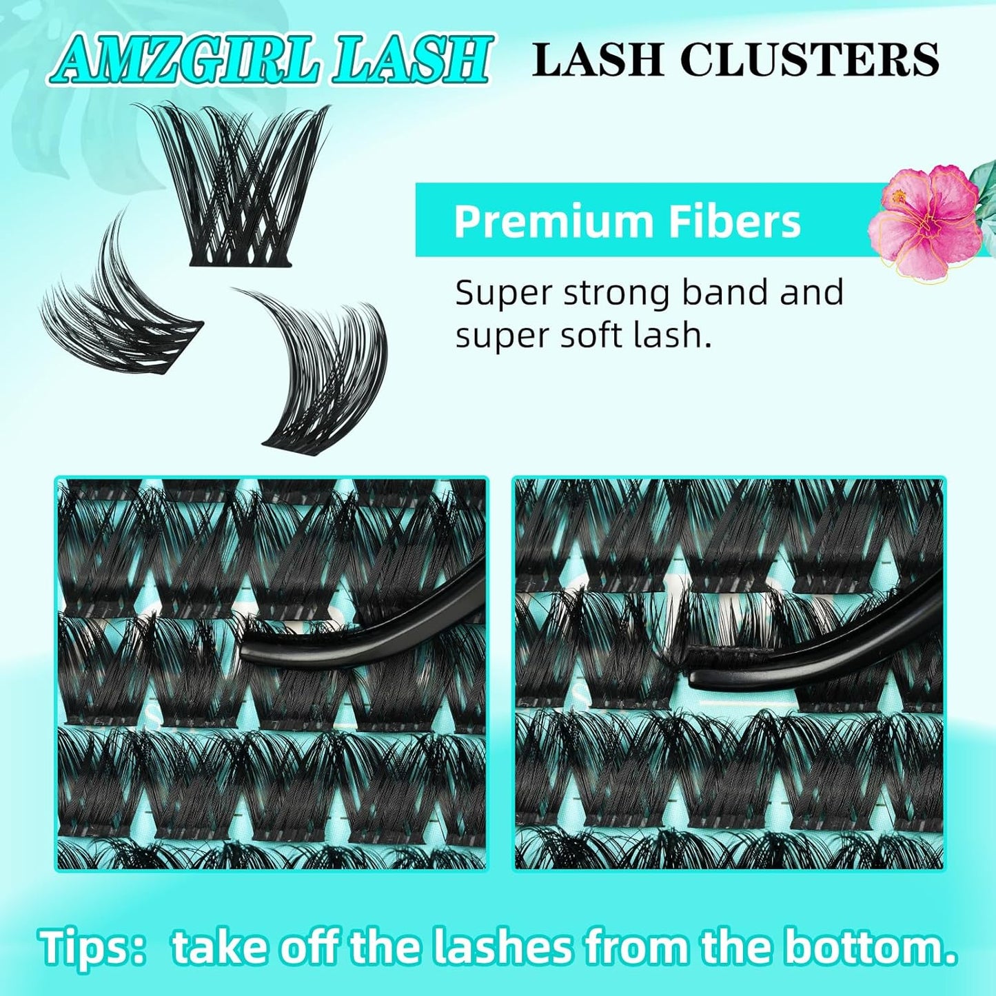 Lash Clusters Wet Look 168Pcs Eyelash Cluster Ultra-Thin Lash Band Eyelashes Extensions Spiky Anime Wide Span Lashes(Tulip,D-10mm)