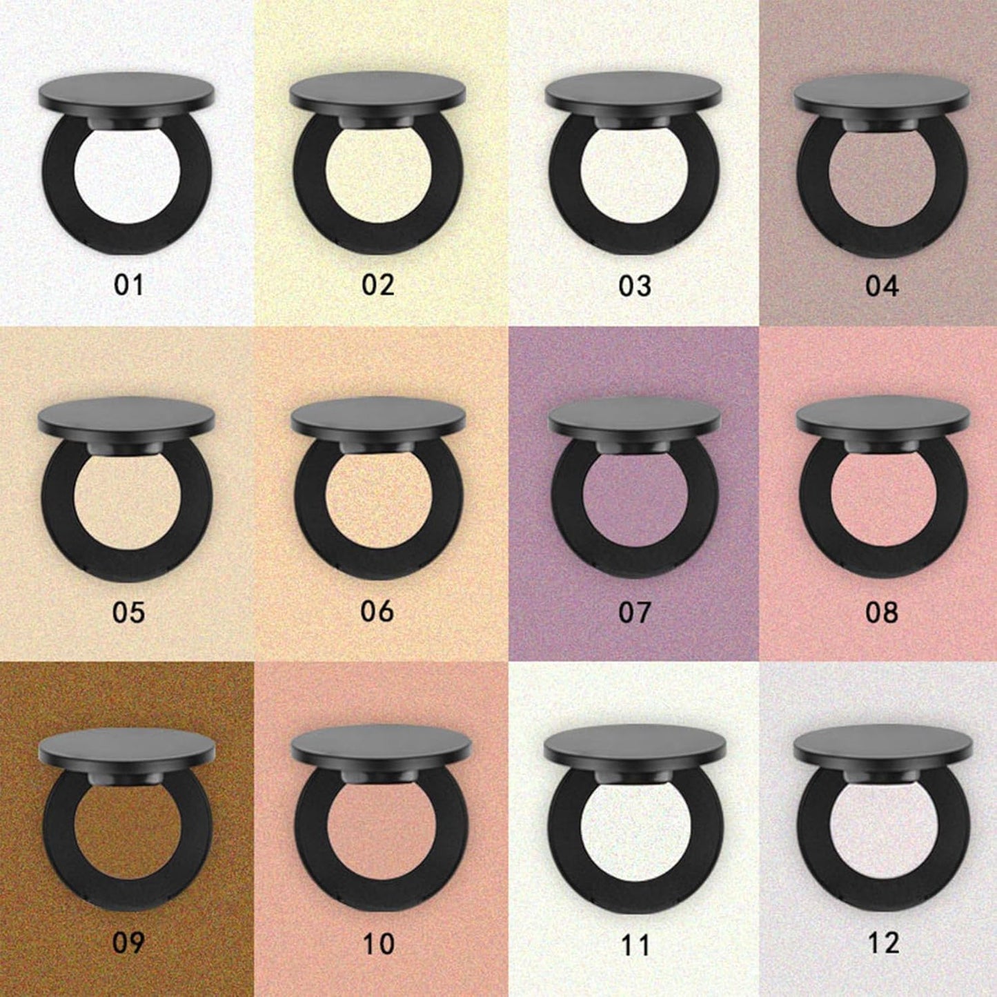 Face Highlighter Powder Palette, Glossy Glitter Illuminator Powder, Shimmer Shades for Face Highlighter Makeup, Highly Pigmented Natural Shiny Highlight Makeup Illuminator Highlighter 3