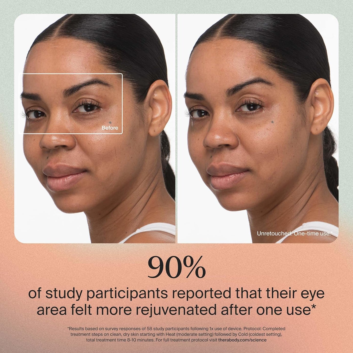 Therabody TheraFace Depuffing Wand – Cold and Heat Skincare Treatment to Depuff and Glow; Beauty Wand, Face Roller and Eye Massager for Eye Puffiness, Dark Circles and Skin Radiance (White)