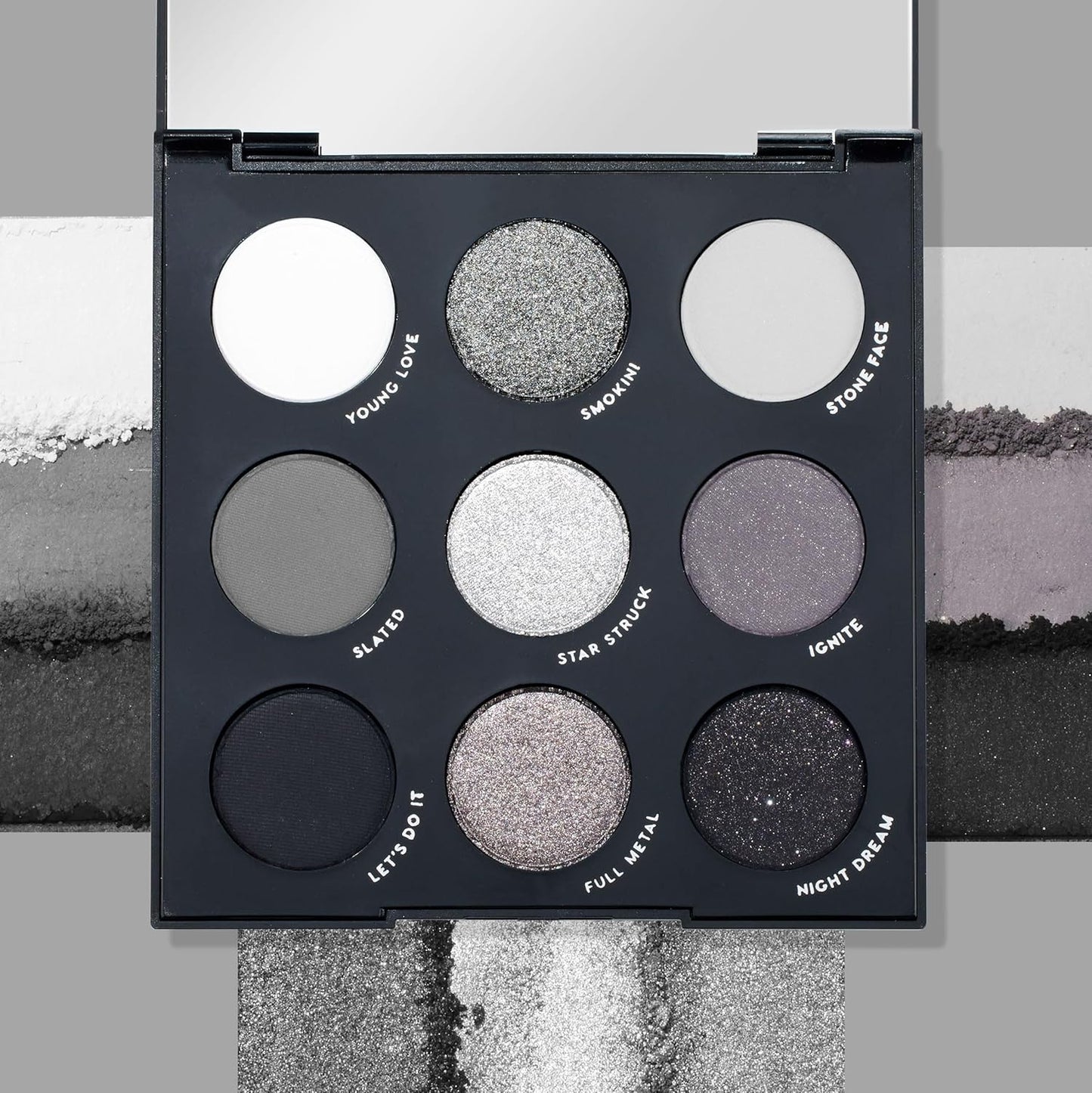 ColourPop Blowin' Smoke Eyeshadow Palette - Silver Eyeshadow and Smokey Eye Eyeshadow Palette with Metallic and Matte Finishes - High-Pigment Eye Makeup with a Long-Wearing Formula (0.3 oz)