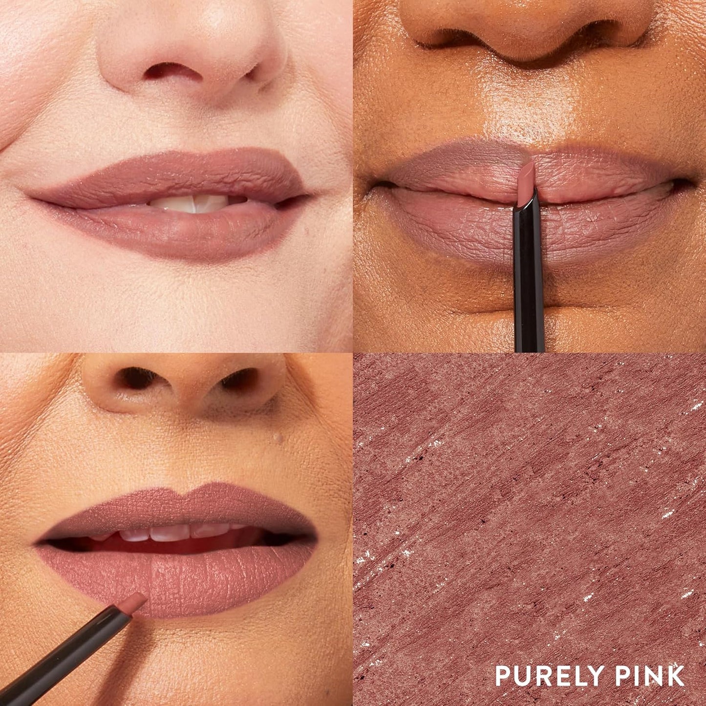 LAURA GELLER NEW YORK Modern Classic Lip Liner, Luxurious Creamy Long Lasting Lip Liner, Prevents Feathering and Fading, Purely Pink