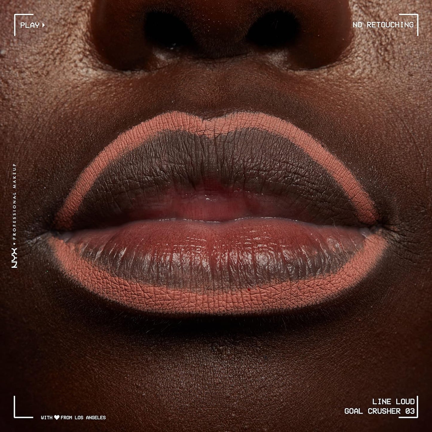 NYX PROFESSIONAL MAKEUP Line Loud Lip Liner, Longwear and Pigmented Lip Pencil with Jojoba Oil & Vitamin E - Goal Crusher (Midtone Beige)