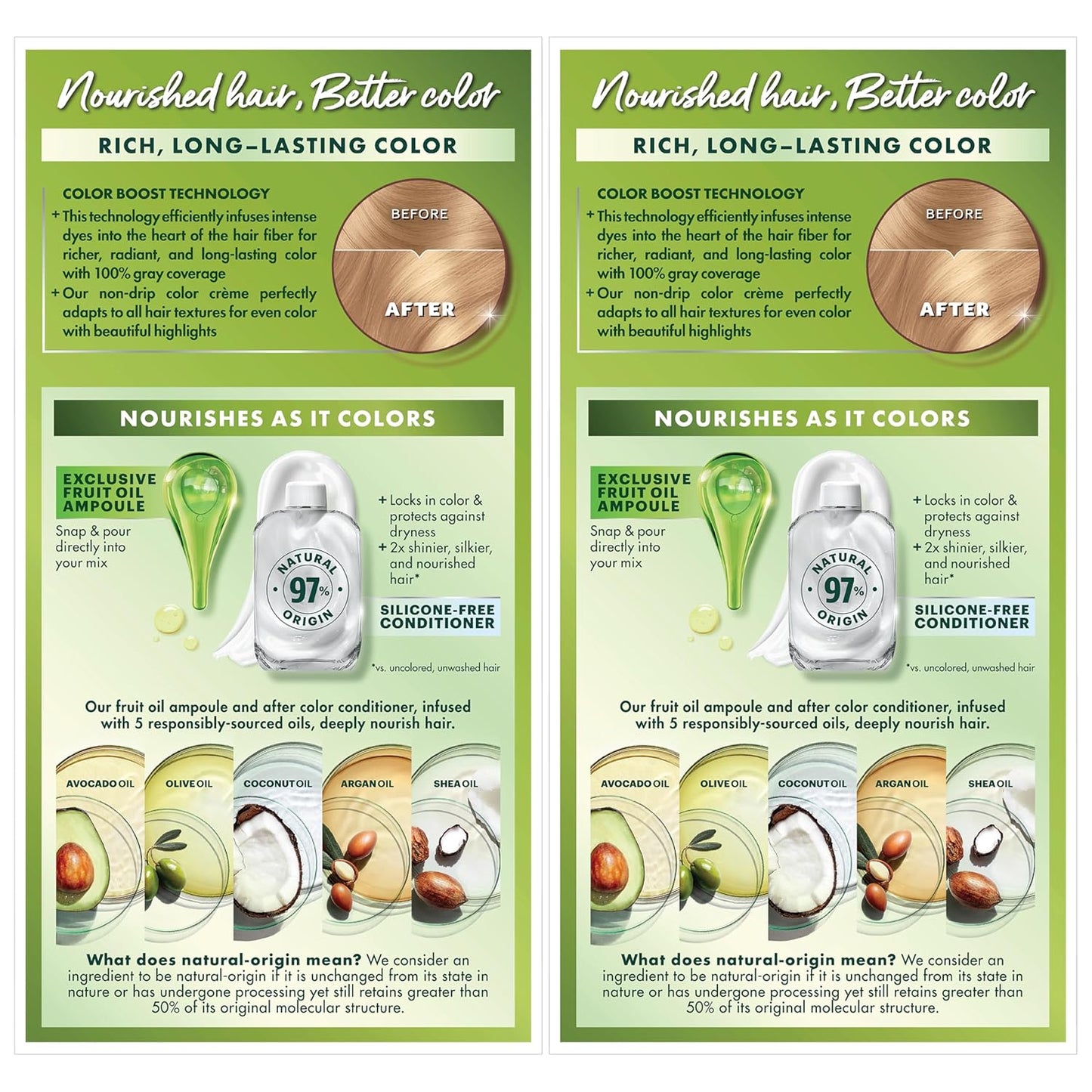 Garnier Hair Color Nutrisse Nourishing Creme, 93 Light Golden Blonde (Honey Butter) Permanent Hair Dye, 2 Count (Packaging May Vary)