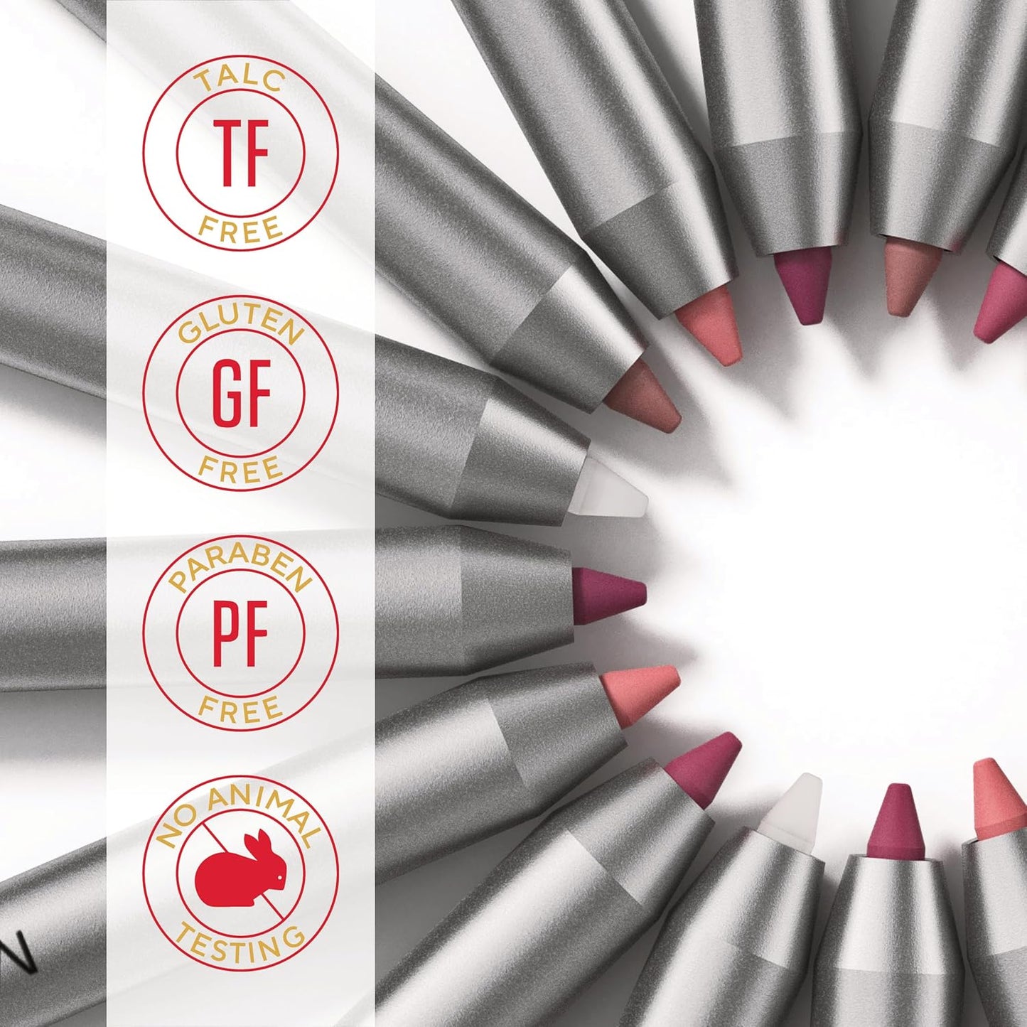 Mirabella Line & Define Lip Definer Lip Pencil, Smoothing & Moisturizing Retractable Lip Liner with Long-Lasting & Ultra-Creamy Formula, Antioxidants Vitamin C & E, & Built-In Sharpener - Bratty